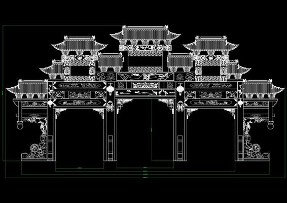 天博体育官网入口村庄石牌坊款式齐全（多图欣赏）(图1)